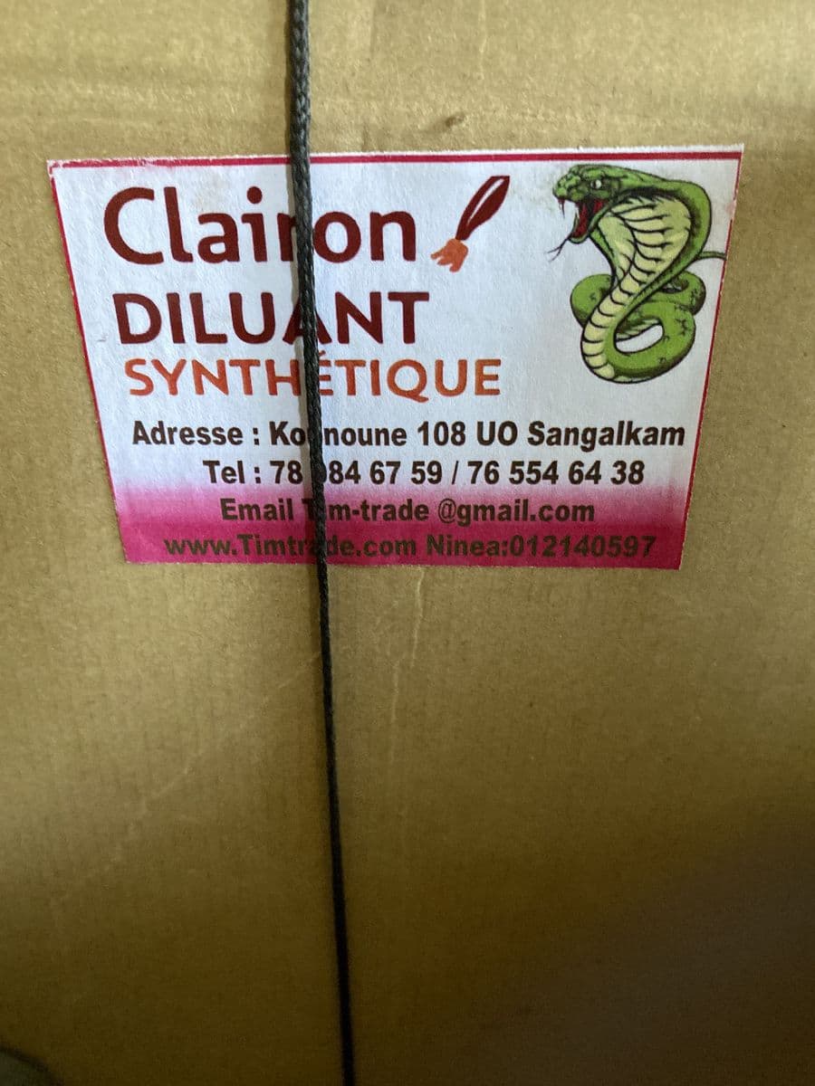 Bouteille diluant synthétique 